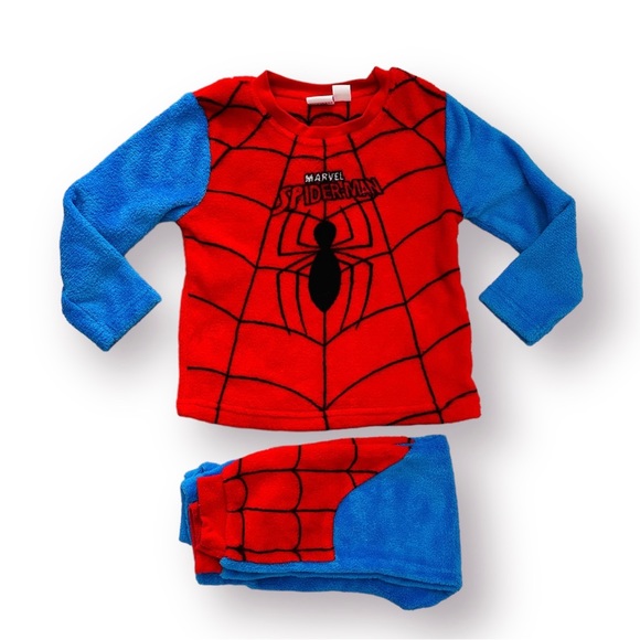 Marvel | Pajamas | Marvel Spiderman Fuzzy Pajama Set Size 34 Years ...